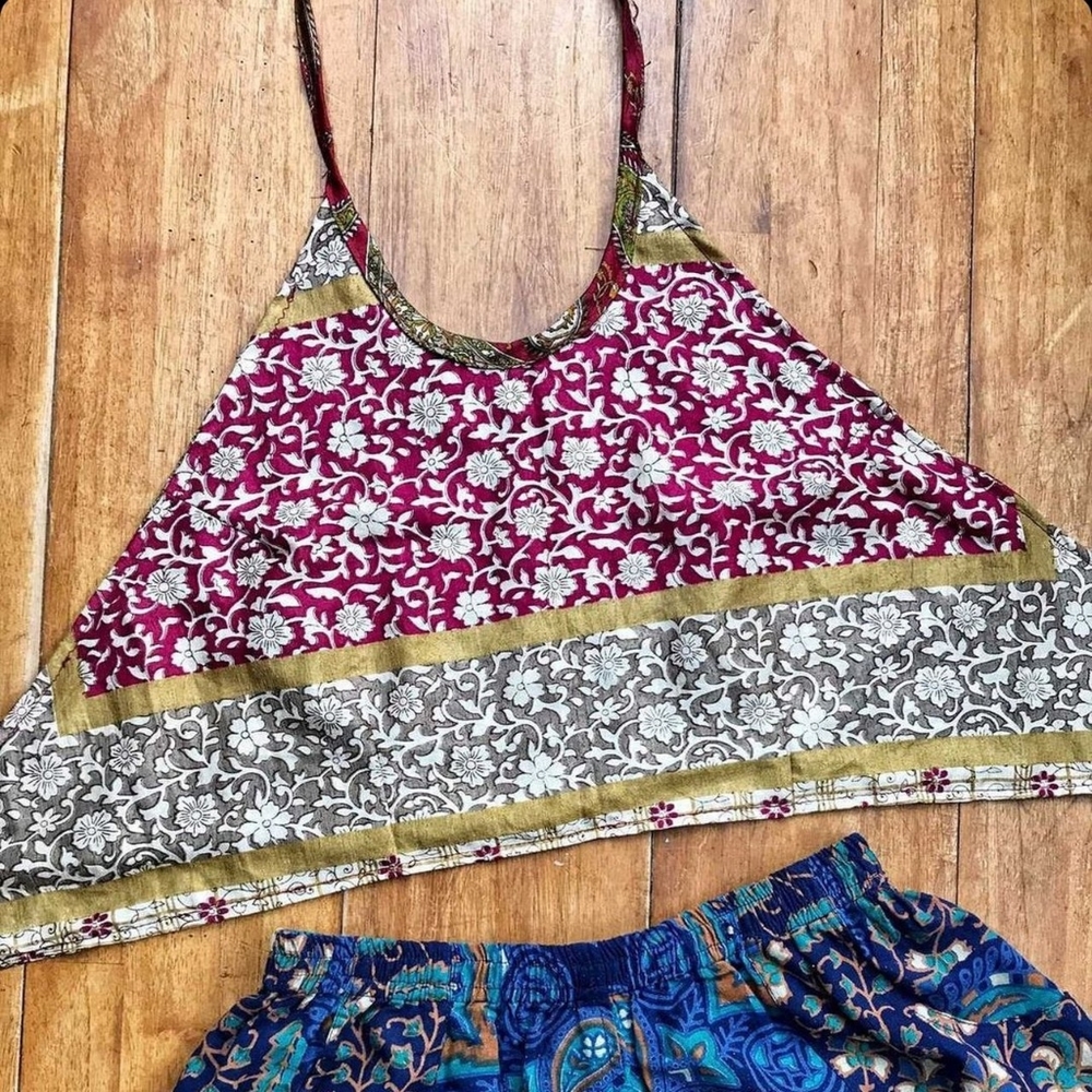 Sari halter top